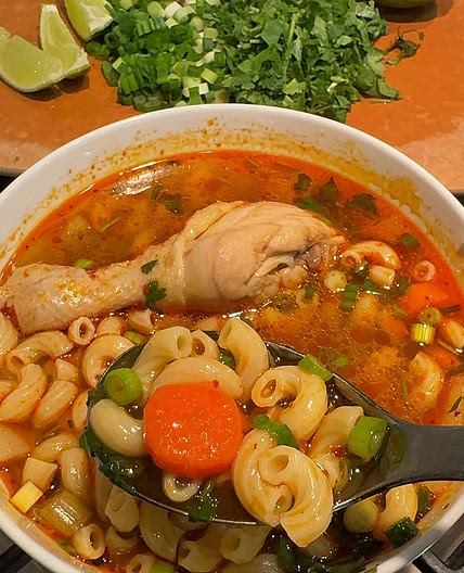 Chicken and Macaroni Soup