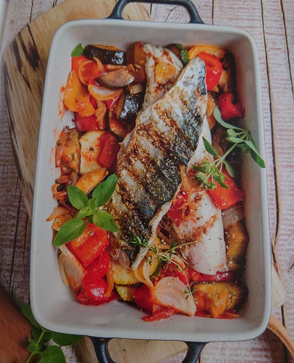 Ratatouille mit Makrelle