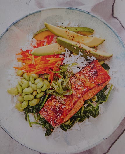 Teriyaki Lachs Bowl