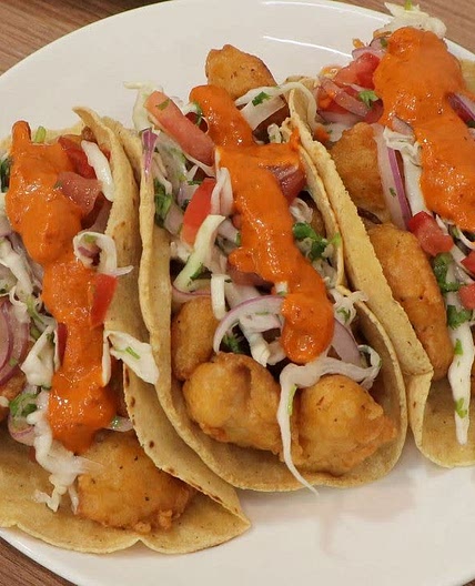Tacos de pescado capeado