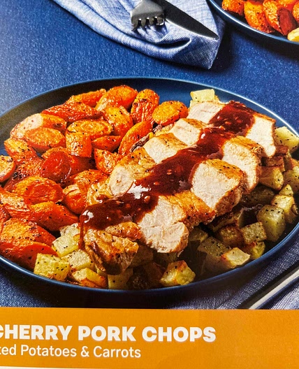 Chili cherry pork chops