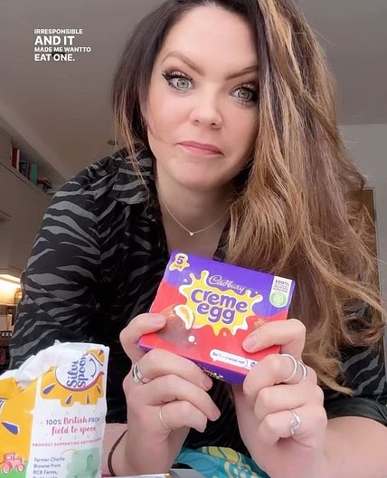 Creme Egg Stuffed Cookie
