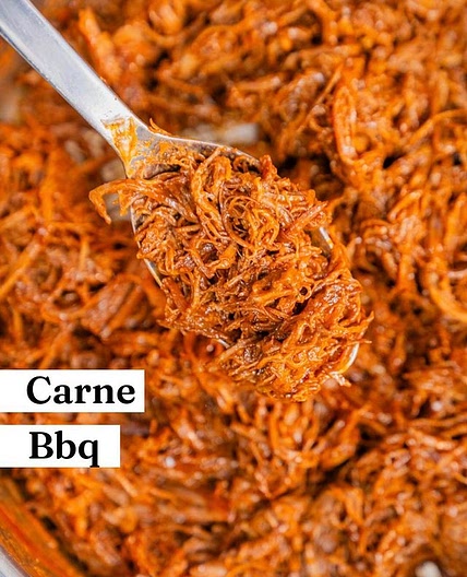 CARNE BBQ DESHEBRADA 🍖