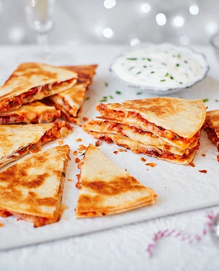 Mini chipotle bean and cheese quesadillas recipe