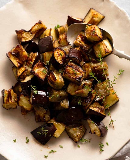 Baked eggplants/aubergine