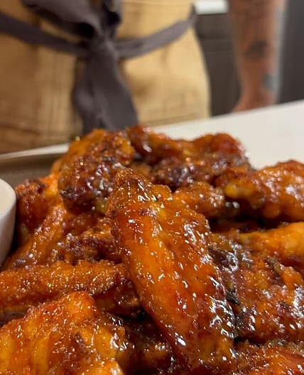 Mango habanero wings 