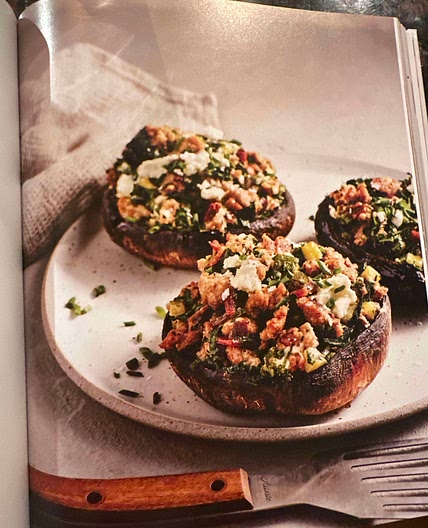 Goat Cheese Stuffed Mushrooms