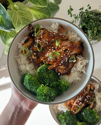 Teriyaki chicken rice bowls