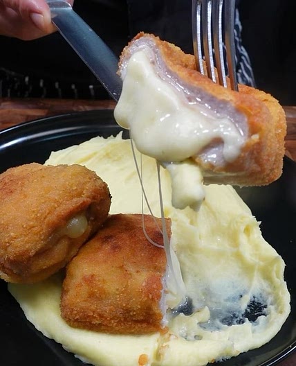 Purè e cordon bleu