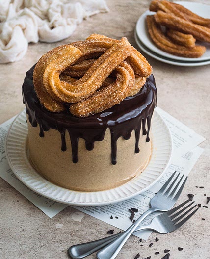 Easy Churro Cake