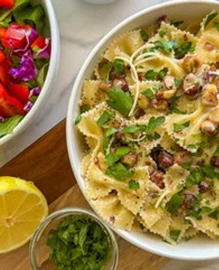 Hazelnut Cream Pasta Recipe
