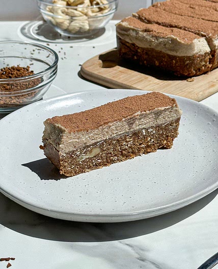 No-Bake Tiramisu Slice