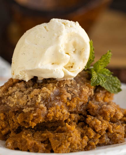 Crustless Pumpkin Pie Crumble