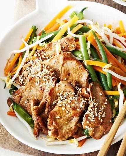Korean pork Bulgogi 