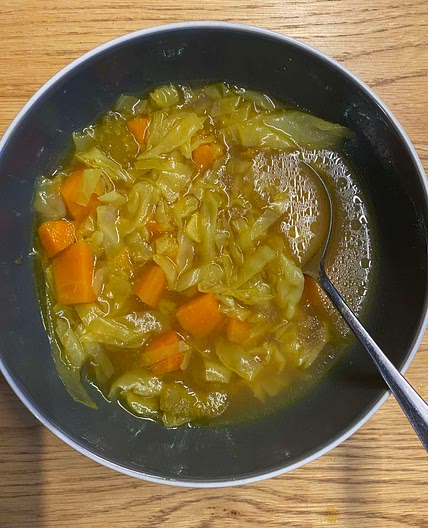 Happy gut cabbage soup