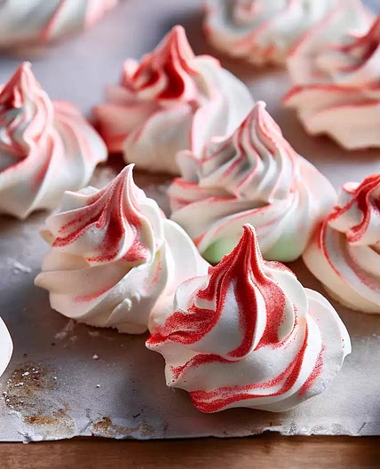 Peppermint Meringues