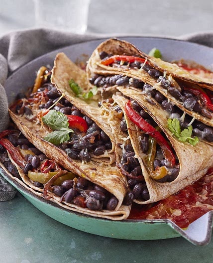 Jamie's Mexican-inspired black bean bake recipe