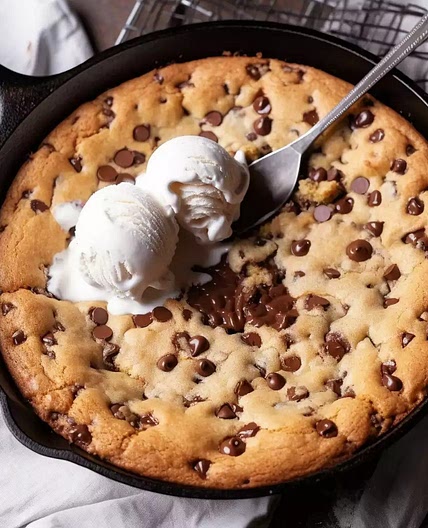 Chocolate Chip Skillet Cookie