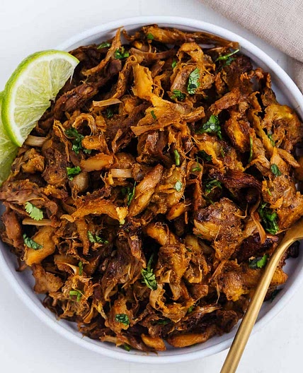 Crispy Jackfruit Carnitas (With Fresh Jackfruit)