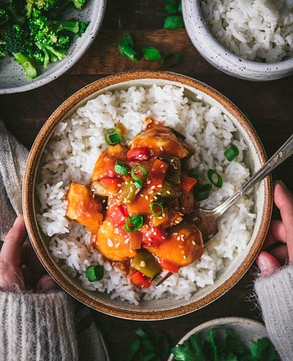 Dump-and-Bake Sweet and Sour Chicken