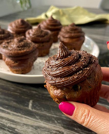 Triple Chocolate Protein Zucchini Muffins