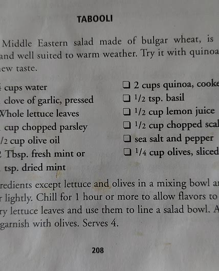 Quinoa tabbouleh