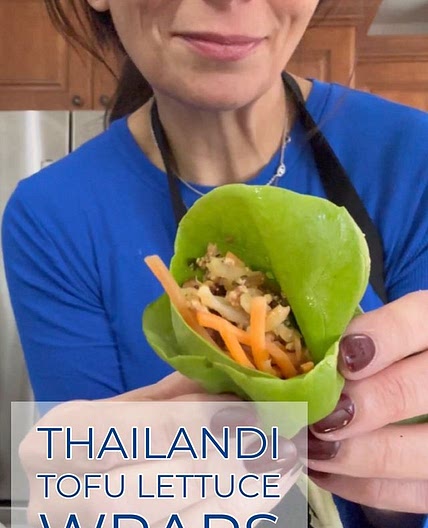 Thailandi Tofu Lettuce Wraps