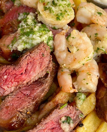 Garlic Surf & Turf Fries