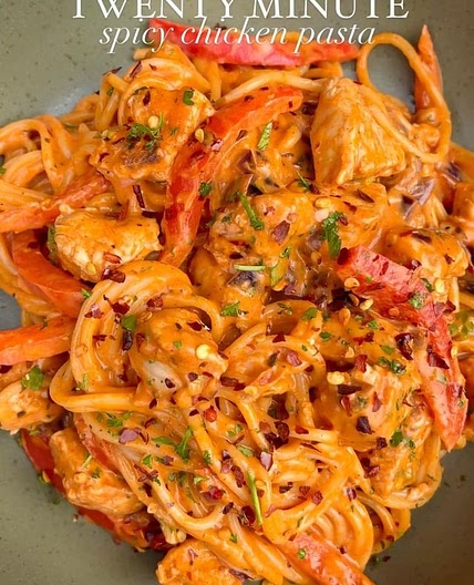 Spicy Chicken Spaghetti