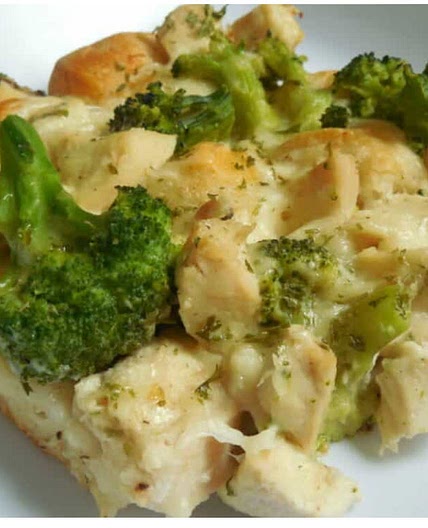 Chicken Alfredo bubble up
