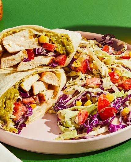 Spicy Chicken & Guacamole Wraps (with in-app instructions)