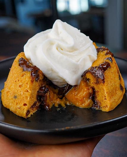 45 Second Chocolate Chip Protein Lava Cookie