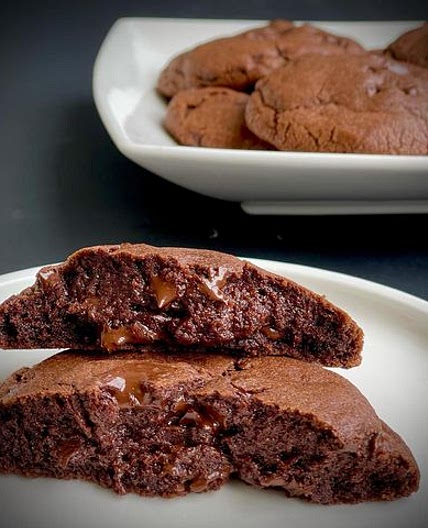 Triple chocolate cookies