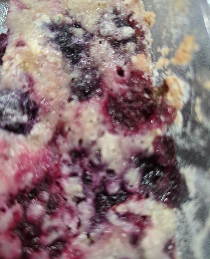 1-2-3  Berry Cobbler with cake mix and sparkling water