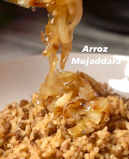 Arroz Mujaddara de la cocina árabe 😋