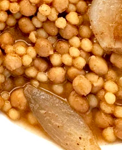 Meatless ﻿Moghrabiyeh Stew