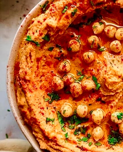 Hummus with Roasted Red Pepper