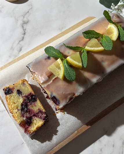 Lemon & blueberry loaf cake