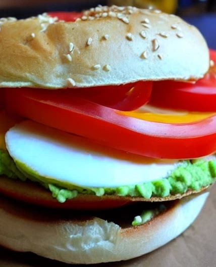 Bagel and egg sandwich