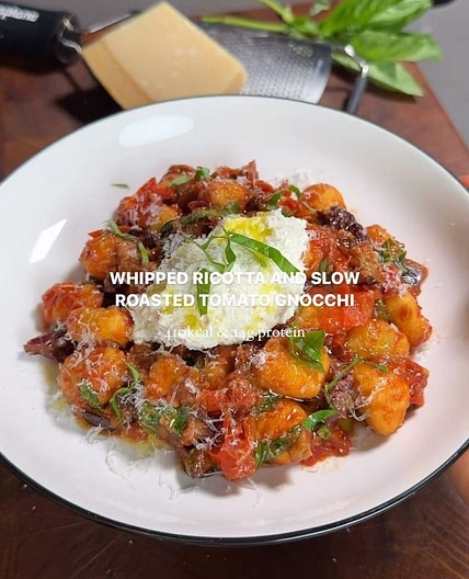 whipped ricotta and slow roasted tomato gnocchi I love simple, q