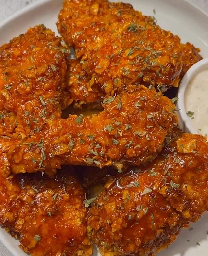 Honey Buffalo Chicken Tenders.