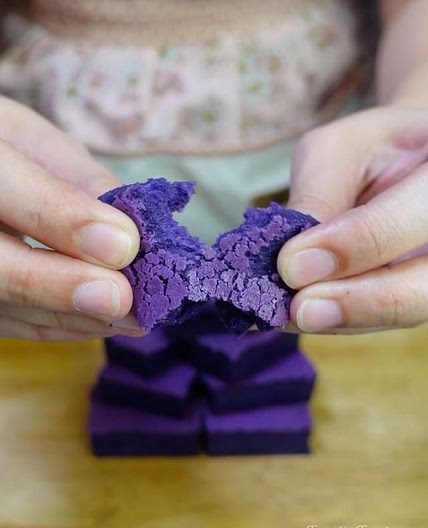 Ube Mochi Brownies Recipe