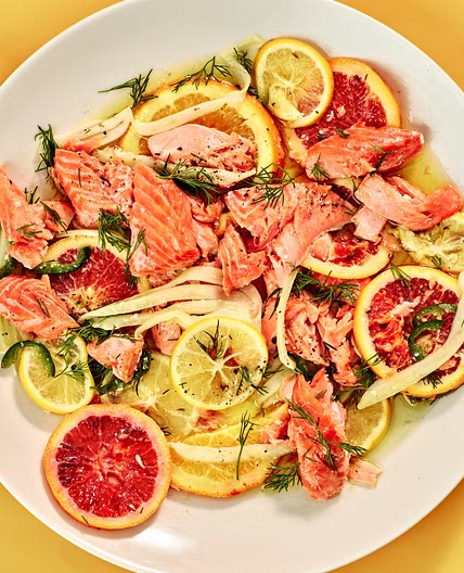 Slow-Roasted Salmon With Fennel, Citrus, and Chiles