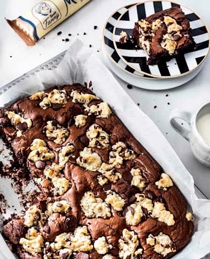 Brownies mit Keks-Kruste 