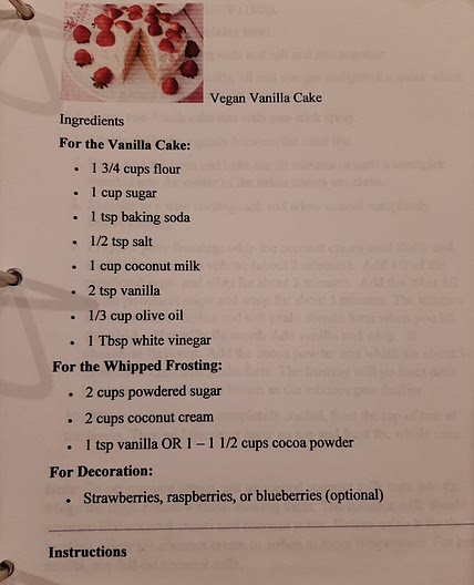 Vegan Vanilla Cake