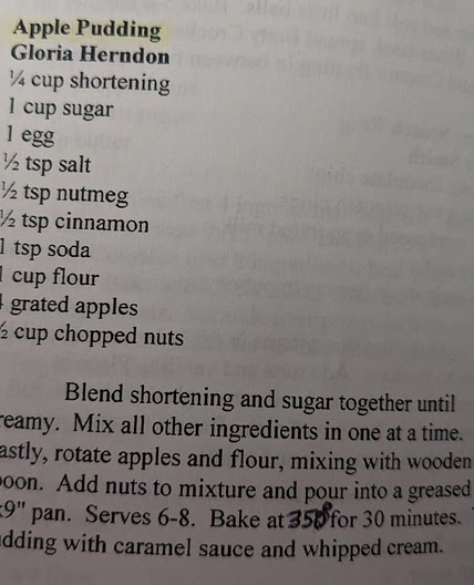 Apple Pudding