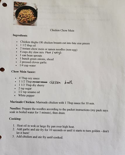 Chicken Chow Mein