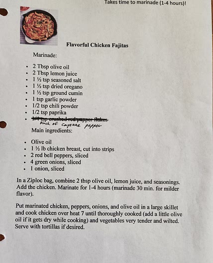 Flavorful Chicken Fajitas