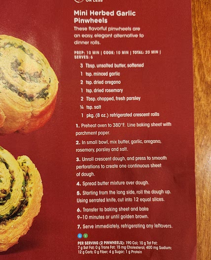 Mini Herbed Garlic Pinwheels