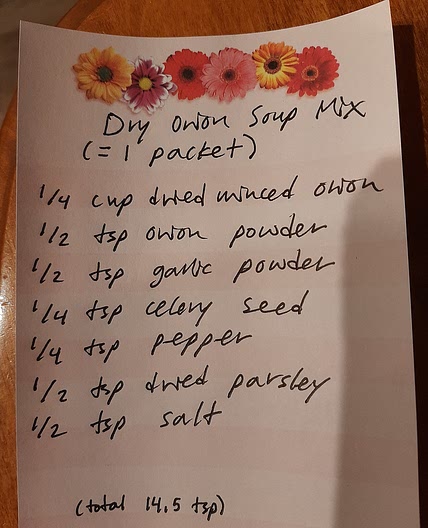 Dry Onion Soup Mix